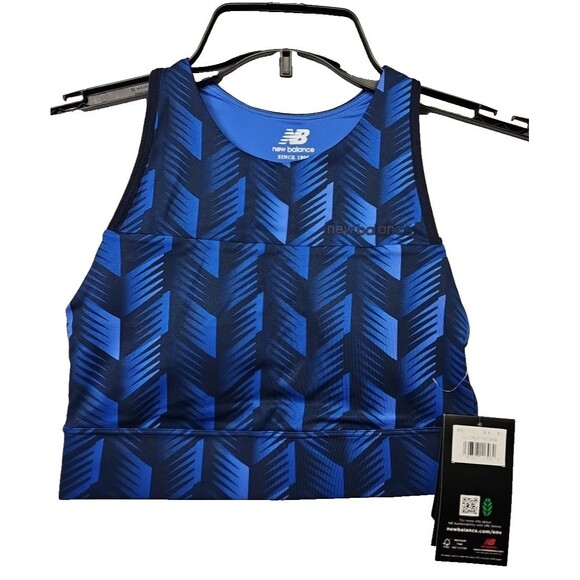 New Balance Dri Fit Crop Bra SS XS Padded NWT - Picture 1 of 7